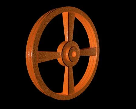 Water piston pump pully 3d animation Stock Illustration