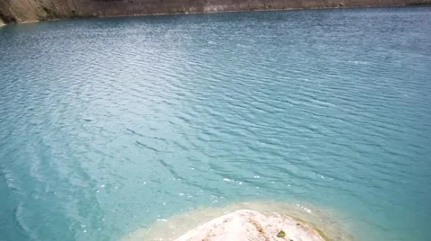 Water in the pit building Stock Footage 55206037