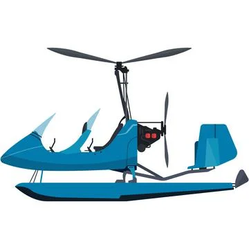 Water plane or helicopter vector isolated on white Stock Illustration