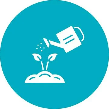 Water Plants icon vector image. Illustrazione stock