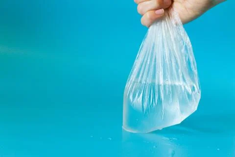 Water in plastic bag Stock Photos