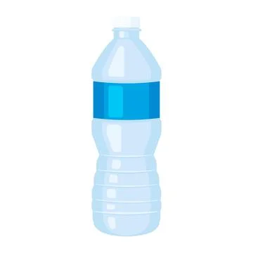 Water plastic bottle Cartoon vector illustration isolated object Stock Illustration