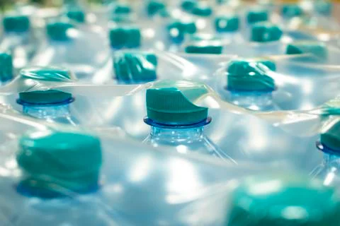 Water in plastic bottles. Stock Photos