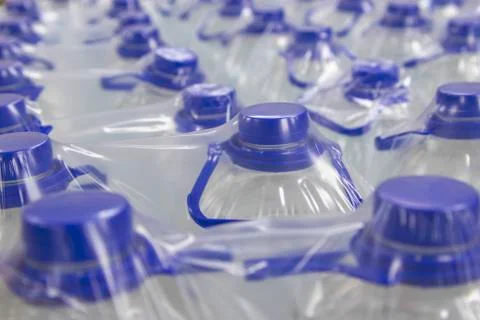 Water in plastic bottles. Stock Photos