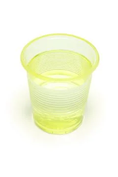 Water in plastic cup Stock Photos