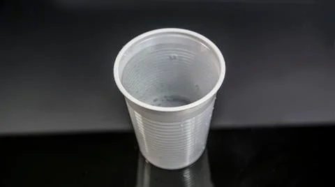 Water in plastic cup Stock Photos