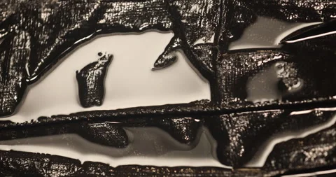 Water on plastic sheet Stock Footage 320451513