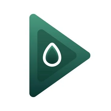Water play gradient logo design template icon Stock Illustration