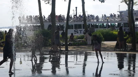 WATER PLAYGROUND Stock Footage 192433782