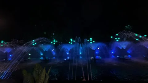 Water playing with RGB light. Stock Footage 290285528