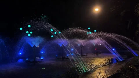 Water playing with RGB light. Stock Footage 290461277