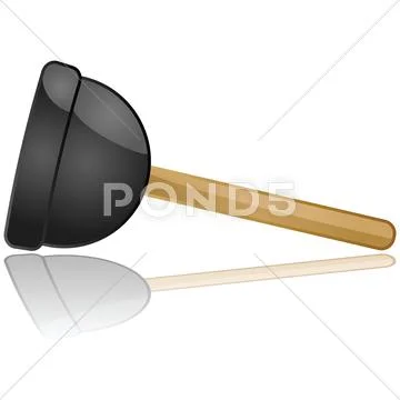 Water plunger Stock Illustration