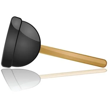 Water plunger Stock Illustration