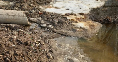 Water Pollution Stock Footage 88355928
