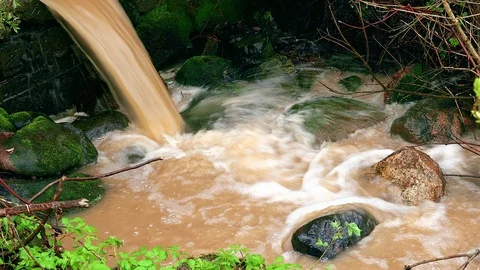 Water Pollution Stock Footage 90382396