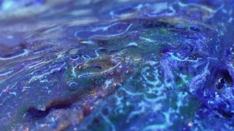 Water pollution microplastic glittering waste flowing Stock Footage 234198964