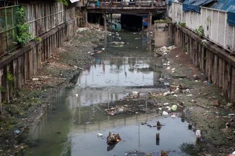 Water pollution Stock Photos