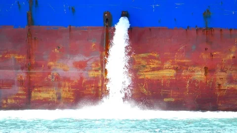 Water pollution at sea Stock Footage 99731360