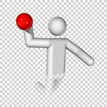 Water Polo 3D symbol Stock Illustration