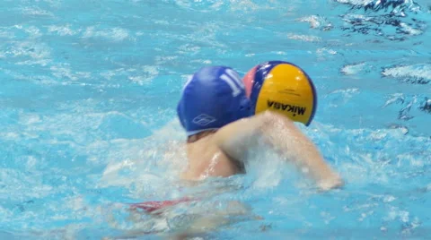 Water Polo Action 4 Stock Footage 48294990