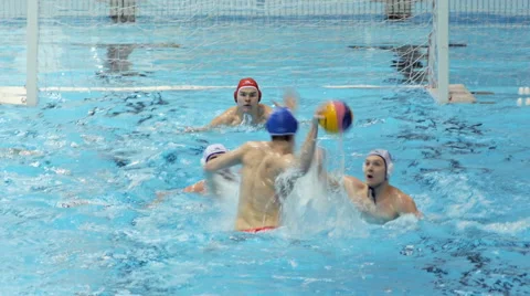 Water Polo Action  Stock Footage 48346859