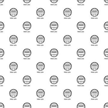 Water polo pattern vector seamless Illustrazione stock