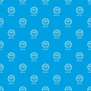 Water polo pattern vector seamless blue 스톡 일러스트
