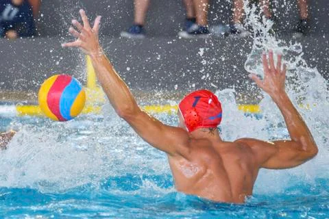 Water polo player Stock Photos