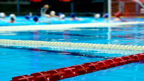Water polo players Stockbeeldmateriaal 239983738