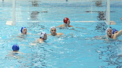 Water Polo Score 1 Stockbeeldmateriaal 48295013