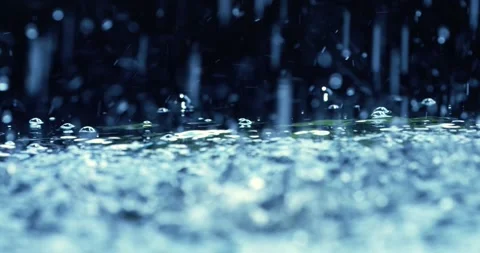 Water, Pond, Bubbles, Rain Stock Footage 166427762