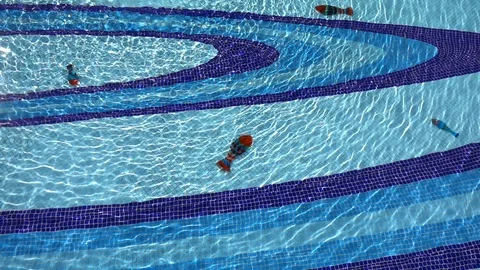 Water Pool 6 Stock Footage 104523158