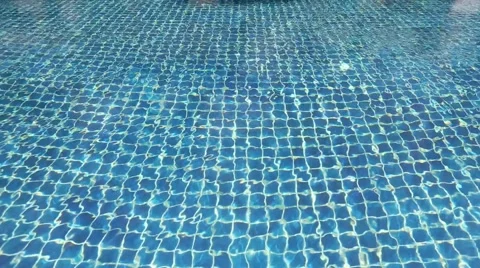 Water in the pool Stock Footage 50684411