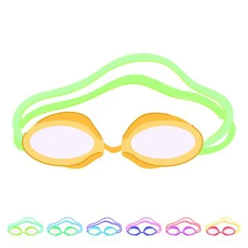 Water pool goggles vector cartoon graphic Stock Illustration
