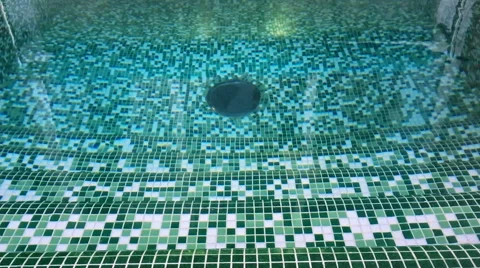 The water in the pool. Slow motion Stock Footage 63797251