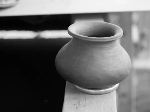 WATER POT MADE OF CERAMIC Stock Photos