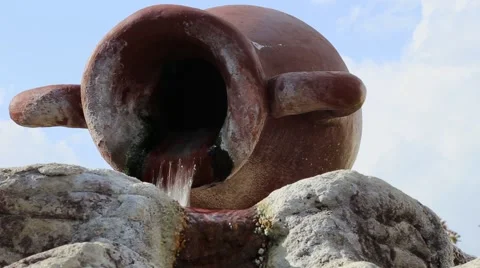 Water pot natural resources Stock Footage 65384128