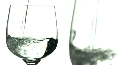 Water pour seeing double; 3 Stock Footage 10599720