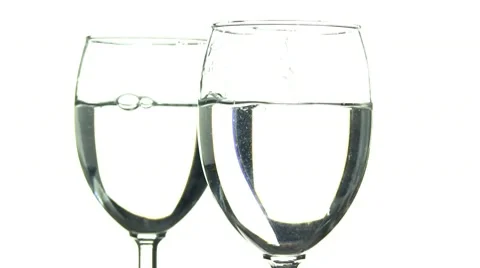 Water pour seeing double Stock Footage 10599714