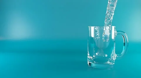 Water is poured into a mug Stock Footage 10584127
