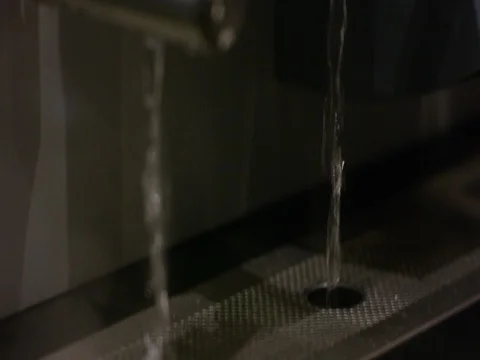 Water pouring from coffee machine Stock Footage 83185713