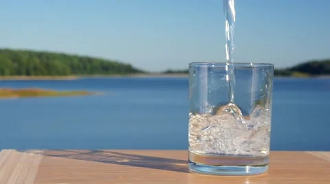 Water Pouring into Cup Stock Footage 54780402