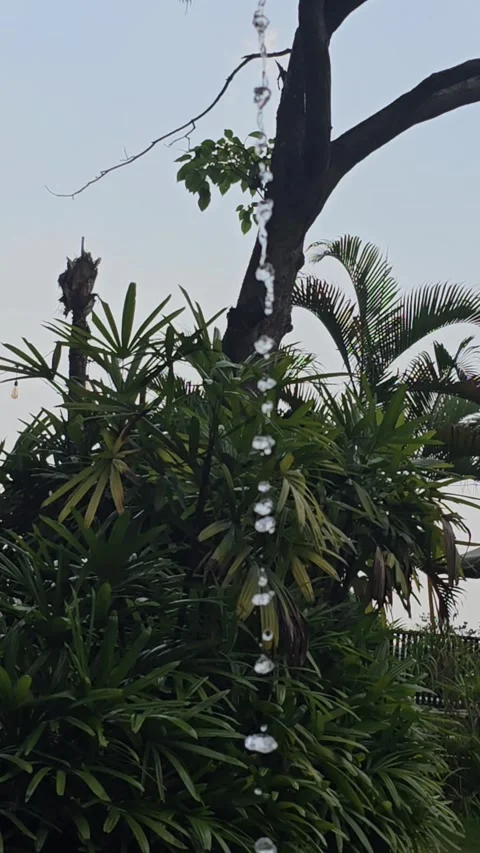 Water pouring down Stock Footage 248992136