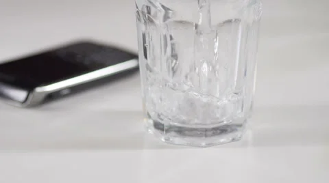 Water Pouring In The Glass Stock Footage 34175026