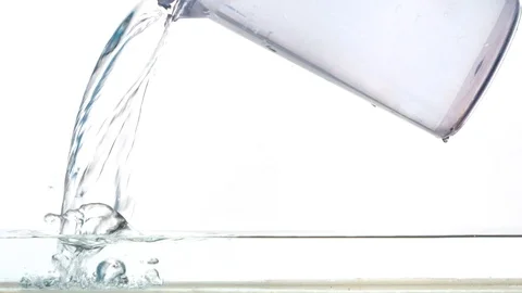 Water pouring from a jug Stock Footage 123687258