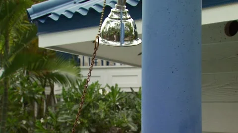 Water pouring from showerhead Stock Footage 54592648