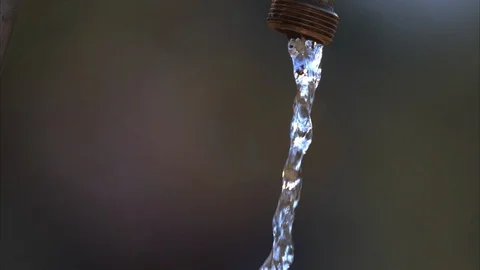 Water pouring from a tap Stock Footage 120112168