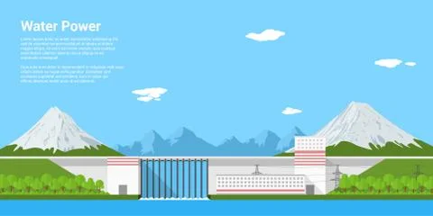 Water power Stock Illustration