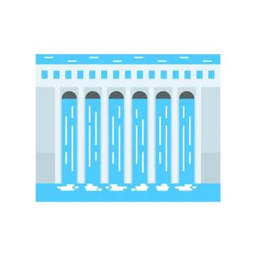 Water power illustration. Stock Illustration
