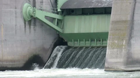 Water power station Stock Footage 48537515